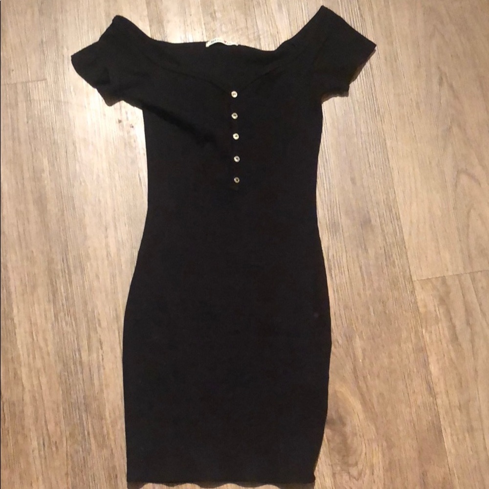 Cute button up black dress